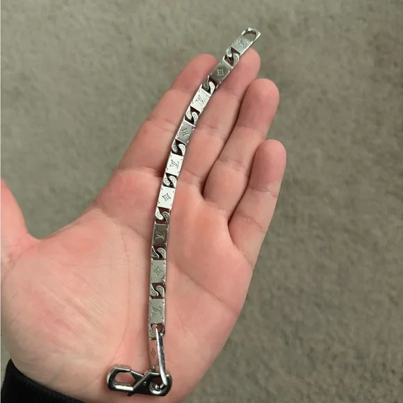 Louis Vuitton Silver Chain Bracelet